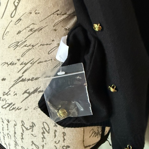 Talbots Black Cardigan Sweater NWT 129.00‼️FINAL SALE - Picture 8 of 9